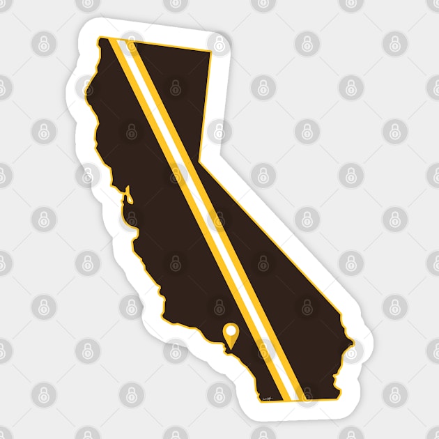 San Diego Baseball Sticker by doctorheadly